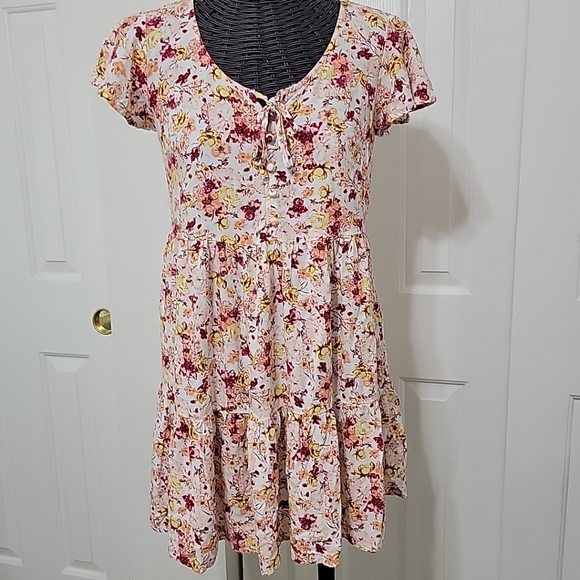 True Craft Dress Bo-ho Size S Floral EUC - Picture 1 of 11